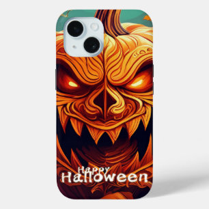 Gruselige orange Halloween-Kürbisse mit Gesicht Case-Mate iPhone Hülle