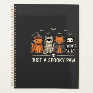Gruselige Pfote Halloween Katzenkostüm Vektor Desi Planer