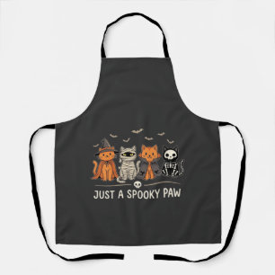 Gruselige Pfote Halloween Katzenkostüm Vektor Desi Schürze