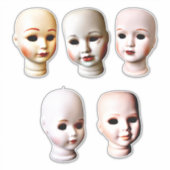 gruselige Puppe kopiert altes Spielzeug Aufkleber (Vorderseite)