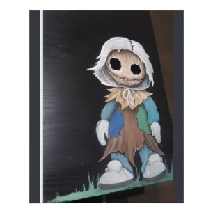 Gruselige Puppe — Original Horror-Kunstprint Poster