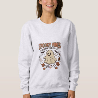 Gruselige Retro-Geister Halloween Vintage Sweatshirt