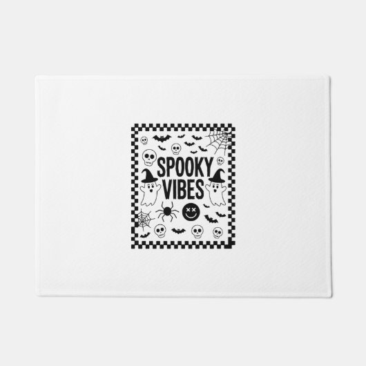 Gruselige Retro-Halloween-Stimmung Fußmatte (Vorderseite)