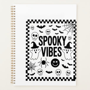 Gruselige Retro-Halloween-Stimmung Planer