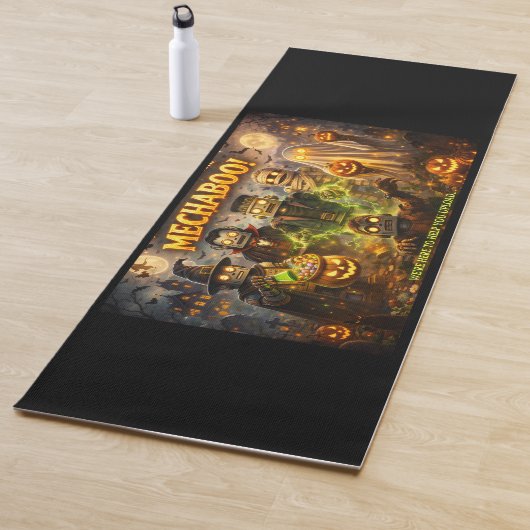 Gruselige Robot-Halloween-Yogamatte de Yogamatte (Beispiel)