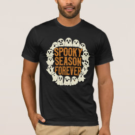 Gruselige Saison für immer Süße Geisterkreis Hallo T-Shirt