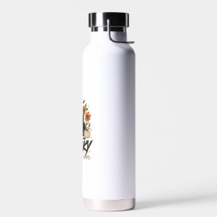 Gruselige Saison Geist Retro Gruseliger Blumen Hal Trinkflasche
