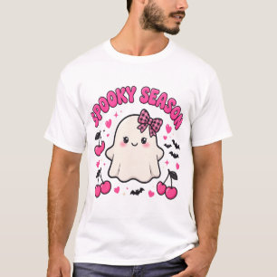 Gruselige Saison Kirsch Gespenst Coquette Hallowee T-Shirt