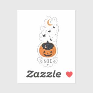 Gruselige Saison Kürbis Halloween Design Aufkleber