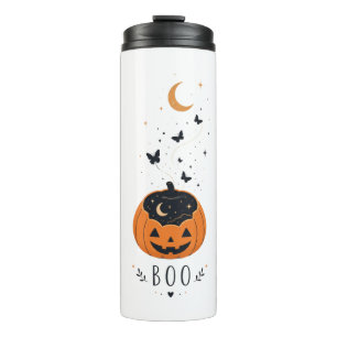 Gruselige Saison Kürbis Halloween Design Thermosbecher