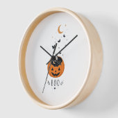 Gruselige Saison Kürbis Halloween Design Uhr (Winkel)
