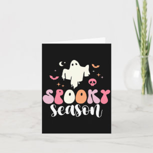 Gruselige Saison Lustiges Spukgespenst Halloween-K Karte