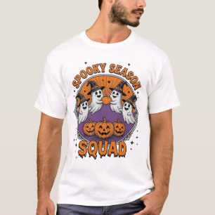 Gruselige Saison-Mannschaft Süßer Geist Halloween- T-Shirt