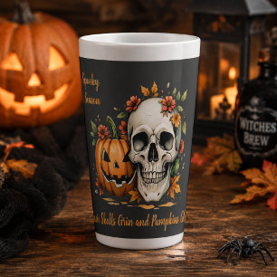 Gruselige Saison Schädel Kürbis Halloween Milchtasse