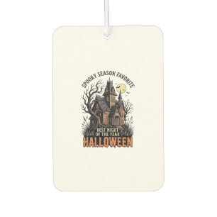 Gruselige Saison Shirt Verlassenes Herrenhaus Vint Autolufterfrischer
