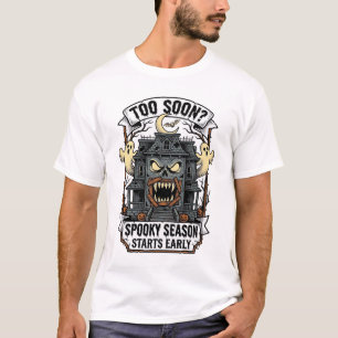 Gruselige Saison-Shirt Vintage-Gravur Halloween De T-Shirt