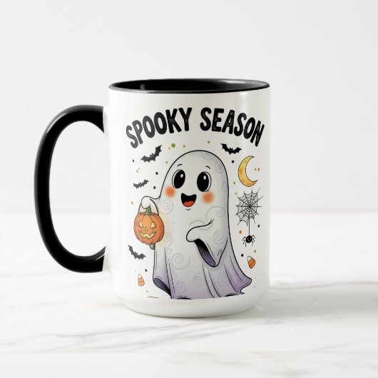Gruselige Saison Süßer Geist Tasse (Links)
