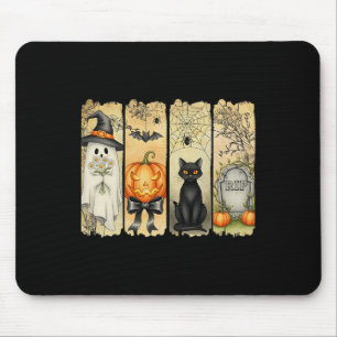 Gruselige Saison Vintage Halloween Geist Kürbis Ko Mousepad