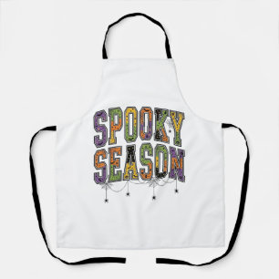 Gruselige Saison Vintage Halloween-Schriftzug Desi Schürze