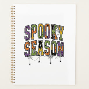 Gruselige Saison Vintage Halloween-Typografie-Desi Planer