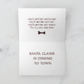 Gruselige Sankt- oder Krampusweihnachtskarte Karte (Innenseite)