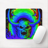 Gruselige Schädelkunst Mousepad (Mit Mouse)