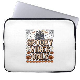 Gruselige Schwingungen Nur Vintage-Halloween-Shirt Laptopschutzhülle