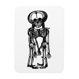 gruselige siamesische Zwillinge Skelett Kinder Ana Magnet