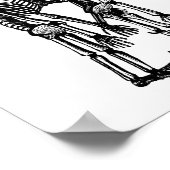 gruselige siamesische Zwillinge Skelett Kinder Ana Poster (Ecke)