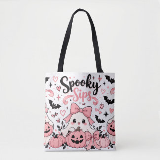 Gruselige Sips Pink Coquette Halloween Geister Sch Tasche