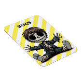 gruselige Skelettjunge, die Cartoon-Kunst schenkt Magnet (Rechte Seite)