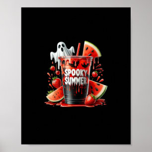 Gruselige Sommergetränke Summerween Stimmung Lusti Poster