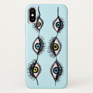 Gruselige sonderbare Augen-Girlanden-surreale Case-Mate iPhone Hülle