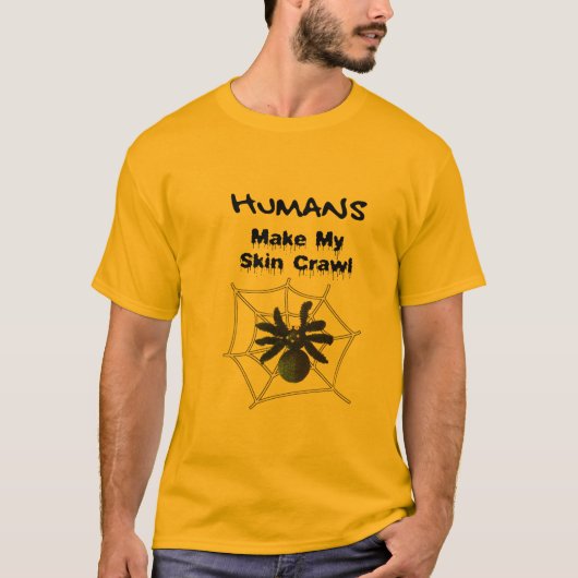 Gruselige Spinne T-Shirt (Vorderseite)