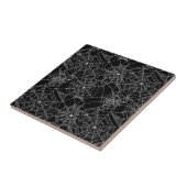 Gruselige Spinnen-Netze Fliese (Seite)