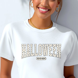 Gruselige Spinnen personalisiertes Halloween T-Shirt