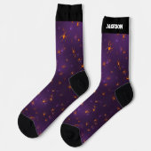 Gruselige Spinnen Socken (Linkes Detail)