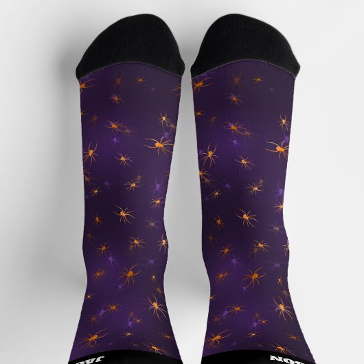 Gruselige Spinnen Socken (Oben)