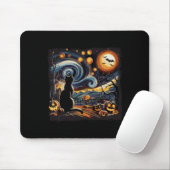 Gruselige Sternenkunst Nachthimmel Kunst Schwarze  Mousepad (Mit Mouse)