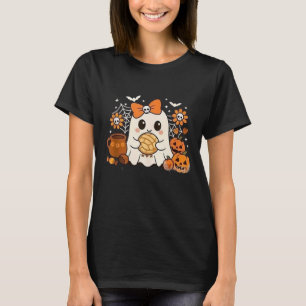 Gruselige Stimmung Süße Retro-Halloween-Geister Da T-Shirt