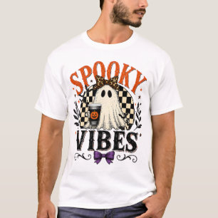 Gruselige Stimmung Süßes Retro-Halloween-T-Shirt T-Shirt