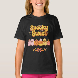Gruselige Süße Geister Kürbisse Candy Corn Bogen H T-Shirt