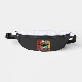 Gruselige süße Halloween-Fledermaus Retro-Grafik Bauchtasche