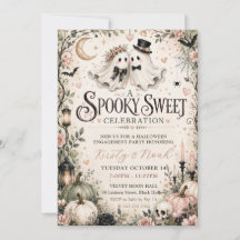 Gruselige süße Halloween-Hochzeitsparty