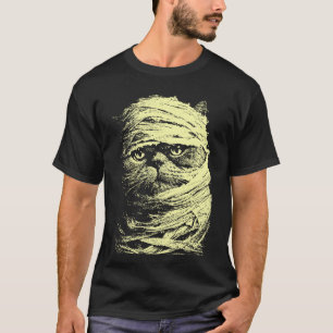 Gruselige süße persische Halloween-Katze T-Shirt