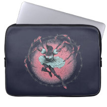 Gruselige süße Skelett-Ballerina-Laptop-Hülle