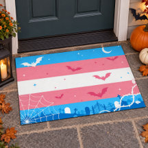 Gruselige Trans Pride Flag Halloween Friedhof
