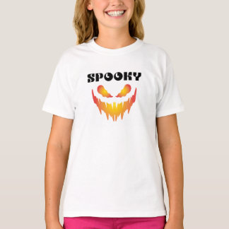 Gruselige Typografie Halloween Kinder T-Shirt