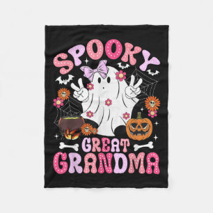 Gruselige Urgroßmutter Halloween Urgroßmutter G Fleecedecke
