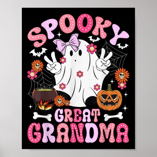 Gruselige Urgroßmutter Halloween Urgroßmutter G Poster (Vorne)